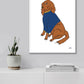 Irish Setter dog artwork by E. Ong