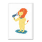 Lion art print by White Plains artist E. Ong