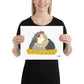 Chicken on a Nest - Fine Art Paper Print