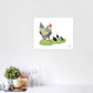 Chickens with Chicks - Fine Art Paper Print