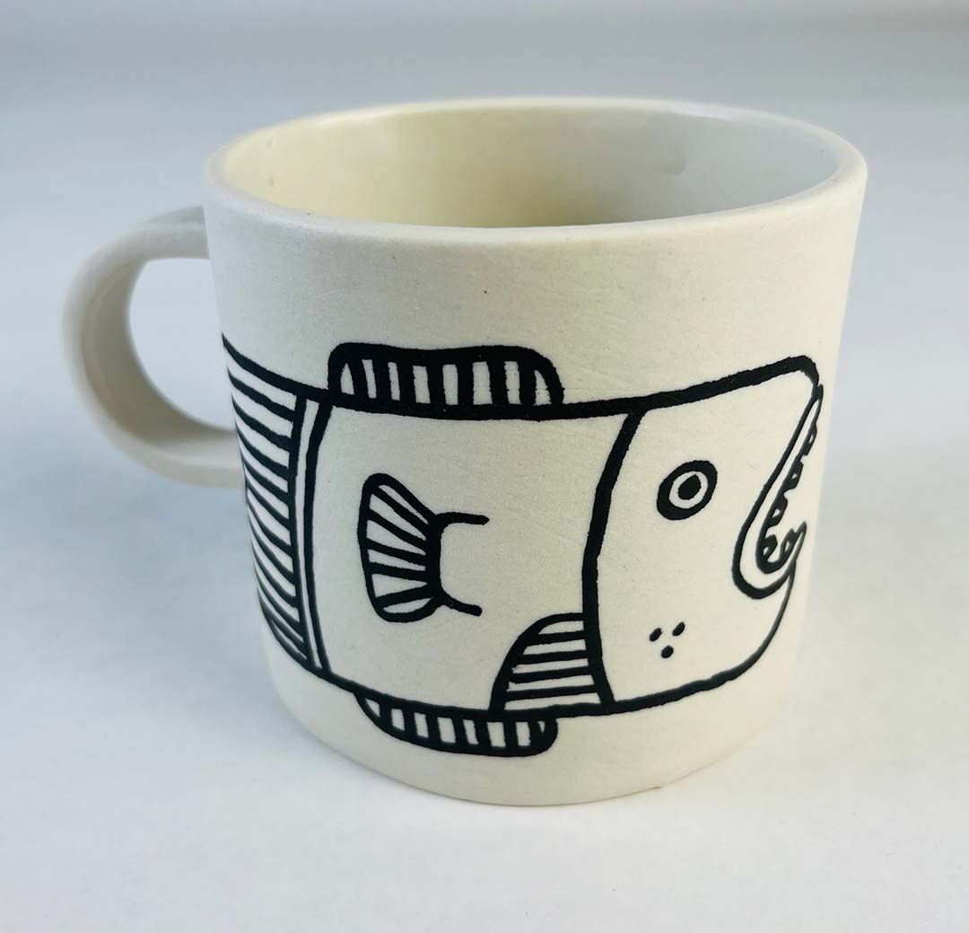 Fish with Teeth - Large Coffee Mug