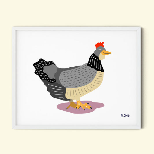 Charming Chicken - Fine Art Paper Print