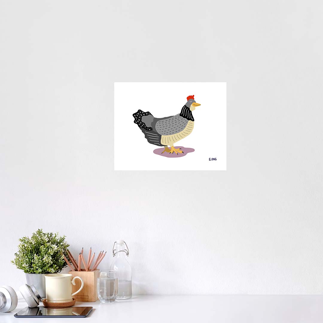 Charming Chicken - Fine Art Paper Print