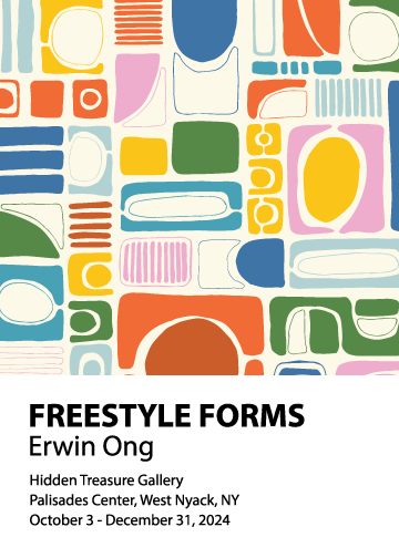 Postcard for Freestyle Forms by Erwin Ong at Hidden Treasure Gallery in the Palisades Center, West Nyack, NY