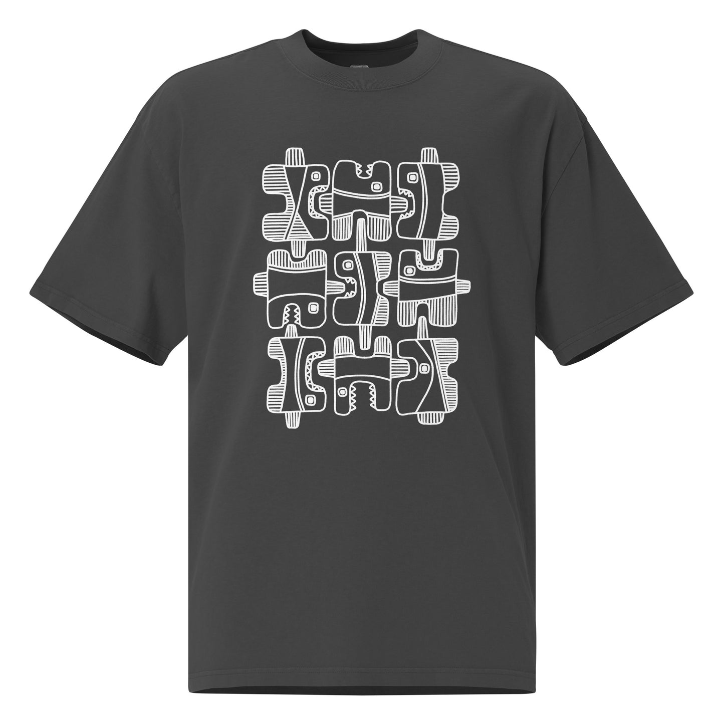 School of Fish - White Outlines - T-Shirt